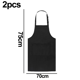 thumbnail image 2 of 2 delantales ajustables resistentes a las gotas de agua con 2 bolsillos, delantales de cocina para mujeres, hombres, chef, 2 of 5
