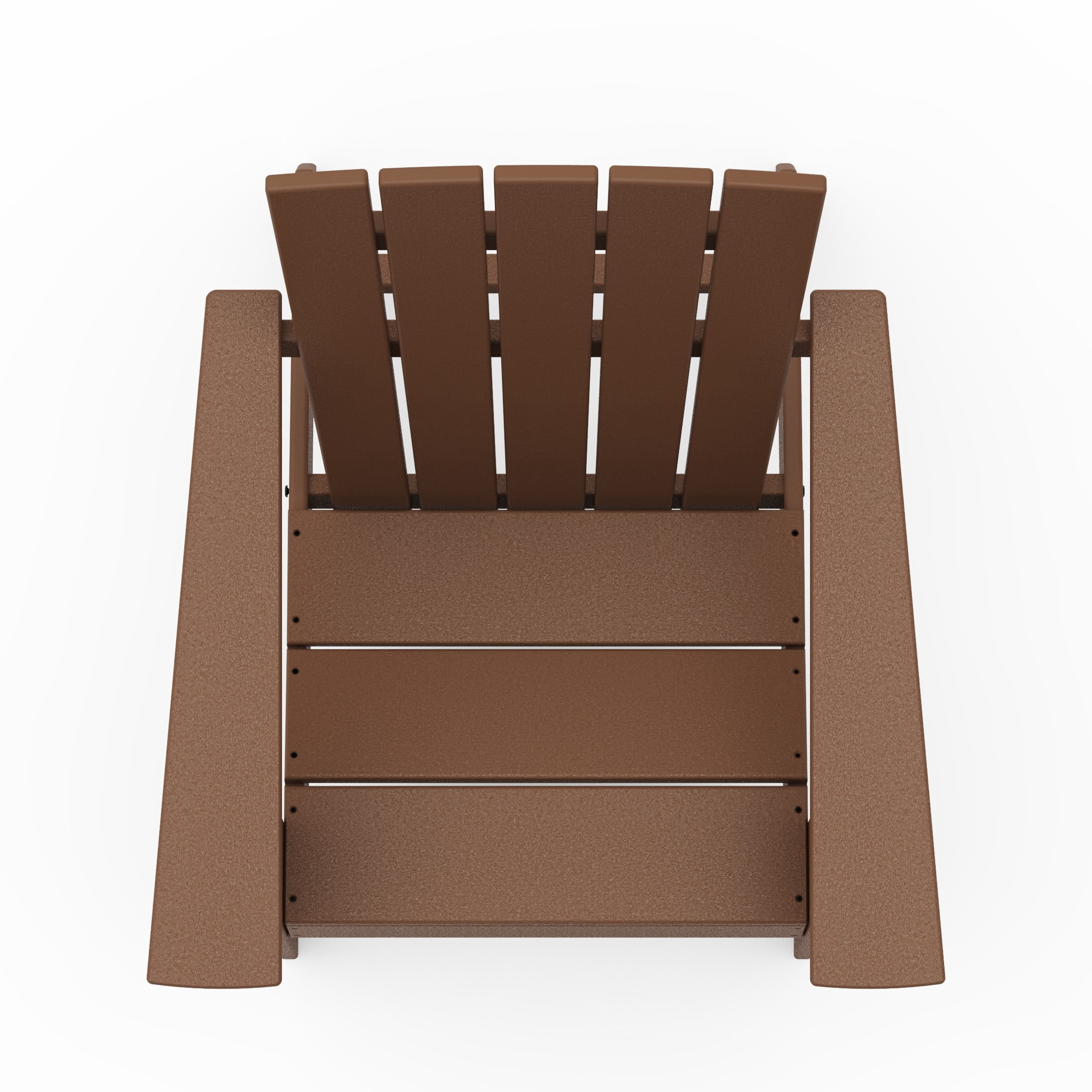 Better Homes & Gardens by POLYWOOD Southlake Outdoor Modern Adirondack Chair, All-Weather HDPE, Patio Seat, Teak