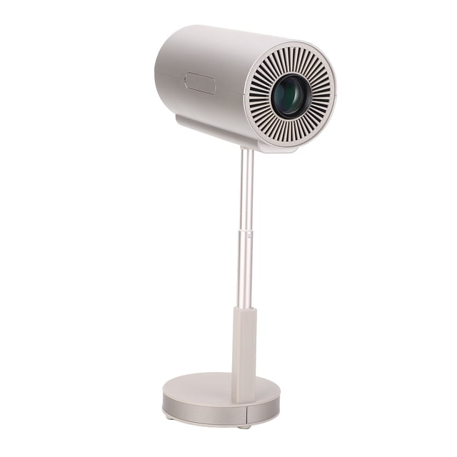 Mini Proyector 1080P, Mini Proyector Inteligente AI Control De Voz 1200LM ABS 98% Transmitancia De Luz Para