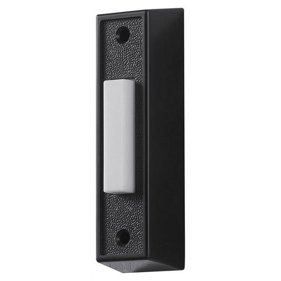 PUSHBUTN DOORBELL BK/WHT (Pack of 1)