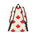thumbnail image 2 of Naloa Happy Canada Day Canvas Backpack for Men Women Rucksack Casual Travel Daypack College Tote Satchel Bookbag for Teens-Medium, 2 of 7