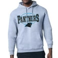 thumbnail image 3 of Men's Starter Heather Gray Carolina Panthers Team Track Graphic Pullover Hoodie, 3 of 3