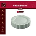 thumbnail image 2 of Green Plastic Plates, Scalloped Rim Pearl Turqoiuse Disposable Party Plates, 40 7.5 inch Salad/Dessert Plates - Posh Setting, 2 of 5