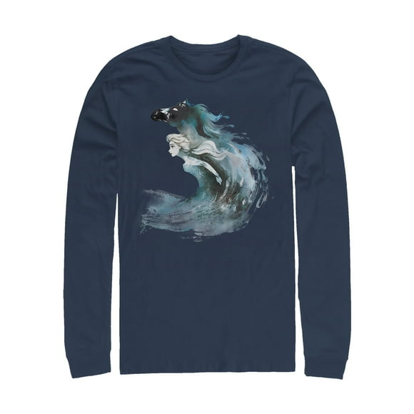 T-shirt à Manches Longues pour Homme Frozen 2 Elsa Water Spirit - Navy Bleu - X Large