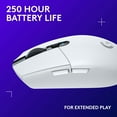 thumbnail image 4 of Logitech G305 LIGHTSPEED Wireless Gaming Mouse, Hero 12K Sensor, 12,000 DPI, Lightweight, 6 Programmable Buttons, 250h Battery Life, On-Board Memory, PC/Mac - White, 4 of 4