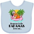thumbnail image 3 of Inktastic Someone in the Bahamas Loves Me Boys or Girls Baby Bib, 3 of 4