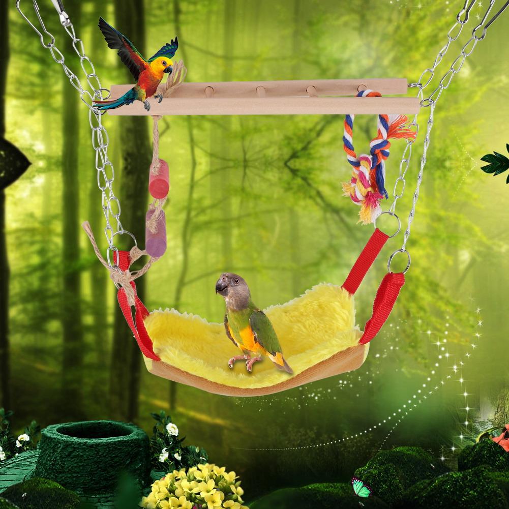 Mgaxyff Parrot Climbing Toy, Parrot Swing Ladder,Pets Birds Parrot