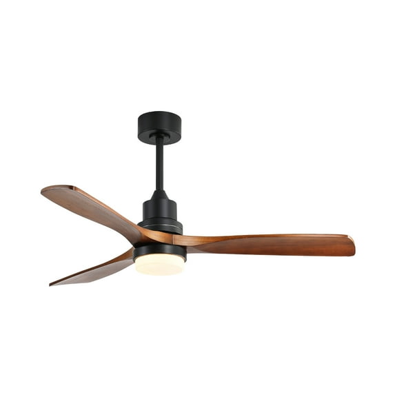 LiviNest 52 Inch Ceiling Fan with Light: Modern Wood Blades Remote Control Dimmable LED - Ultra Quiet DC Motor for Bedroom Living Room Office Indoor Use