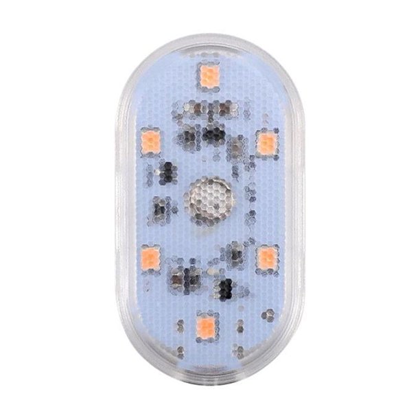 KITPIPI Mini luz LED táctil USB para coche - Luz interior de lectura y reposabrazos para compartimento de reposabrazos, 1/2/4 piezas, luz blanca, magnética, entrada de 5 V