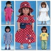 Butterick Pattern 18" (46cm) Doll Clothes, 1 Size Only