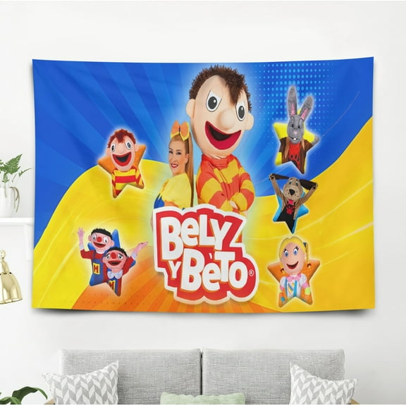 Tapestry for Bely y Beto wall hanging Bedroom Dorm Funny Poster Backgrounds Banner Party Wall Art Decorations Kids Girls Teens Gifts 40×60 inch