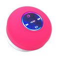 thumbnail image 1 of Yeacher BT 5.0 Speaker IPX4 Waterproof Speaker with Suction Cup Shower Speaker with Built-in Mic Hands-free Call Ambient Light, Rose Red, 1 of 8