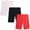 Black/Red/Pink, variant on Real Love Girls' Bike Shorts - 3 Pack Super Soft Athletic Bike Shorts for Girls (Sizes: 7-16)