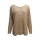 thumbnail image 3 of Gibobby SuéTer Mujer Invierno Suéter de punto de manga larga con cuello en V para mujer, informal, liso, suelto, para otoño e invierno(Caqui,G), 3 of 6