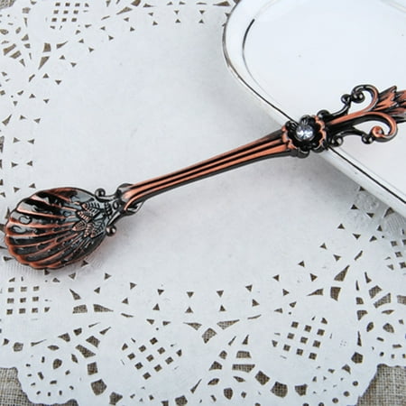 

6pcs Retro Coffee Spoon Stainless Steel Yogurts Watermelon Spoon for Dessert Shop Table Decoration Kitchen Tableware