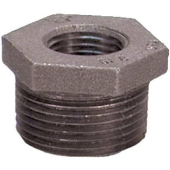 8700129458 1.25 x .75 in. Black Hex Reducing Bushing