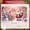 2A, variant on Pink Theme Christmas Banner Santa Claus Design Merry Christmas Banner Gift Decorated Snowman Pattern Holiday Banner for Christmas Party Indoor Decoration Family Gathering