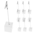 thumbnail image 1 of NUOLUX 10 unidades de soportes para fotos y notas con base cúbica (blanco), 1 of 8