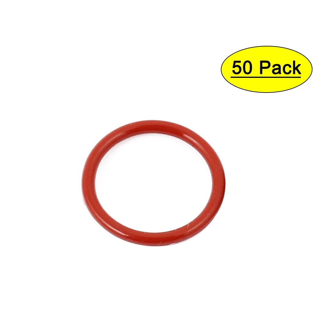 50pcs Red 15mm X 1 5mm Silicone Rubber Gasket O Ring Sealing Ring Heat Resistant Walmart Com