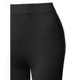 thumbnail image 4 of A2Y Women's Basic Yoga Polyester Mid Thigh High Rise Biker Bermuda Shorts Black 2XL, 4 of 5
