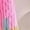 Pink, variant on Women Oversized Cardigan Sweaters Open Front Color Block Lantern Long Sleeve Striped Knit Outwear Coats Rose Red L