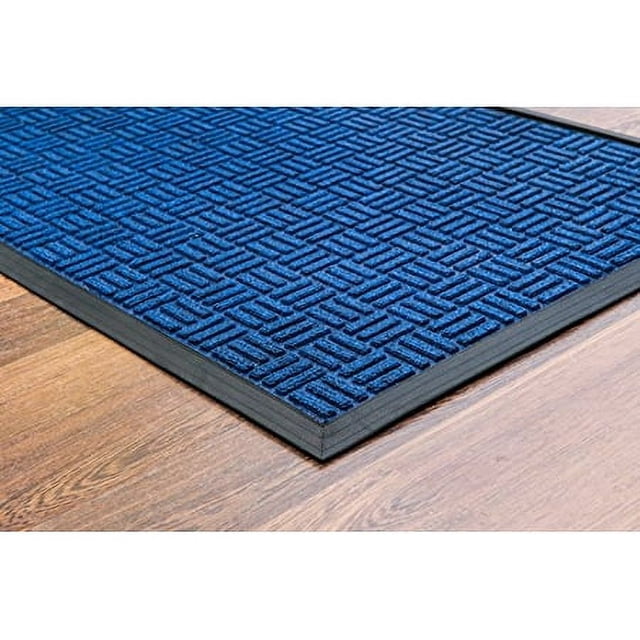 Floortex Tapis d'Entrée Bleu Robuste Intérieur et Extérieur 36 Pouces x 60 Pouces
