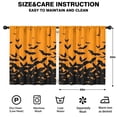 thumbnail image 2 of Blackout Kids Curtains,Halloween Bat Silhouette Pattern Childrens Insulated Curtains Set Of 2,Bedroom Essentials,Toddler Room Decor 52"x63", 2 of 5