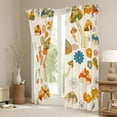 thumbnail image 4 of Erosebridal Groovy Flower Curtains 52"X84",1960S 1970S Vintage Floral Curtains Drapes,Hippie Funky Mushroom Blackout Curtains,Cartoon Daisy Flowers Darkening Curtains,Abstract Art Window Curtains, 4 of 6