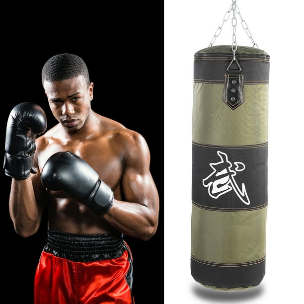 Saco de boxeo vacio duradero saco de arena saco de arena vacio de tela de lona punzon de karate para pelea de sacos de arena LHCER Otros Walmart en linea