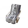 thumbnail image 4 of Saying Soft Flannel Fleece Throw Blanket, Salt in the Air Salt in My Hair Summer Text with Doodled Beach Waves, Cozy Plush for Indoor and Outdoor Use, 50" x 60", Black White, by Ambesonne, 4 of 6