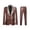Coffee%GC100, variant on Carnival Mens 2 Peice Suit Set Shiny Dress Suits for Men Slim Fit One Button Blazer Jacket Pants Elegant Business Wedding Party Outfits