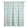 thumbnail image 2 of Creative Products Teal Watercolor Medallion 71x74 Shower Curtain, 2 of 2