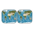 thumbnail image 5 of Lsque Earth View World Map 2 PCS Windshield Sun Shade | CarFoldable Window Covers | Car Accessories Reflect UV for Universal Cars SUV Truck | Small, 5 of 7