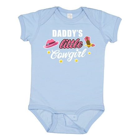 

Inktastic Daddys Little Cowgirl with Cowgirl Hat and Boots Gift Baby Girl Bodysuit