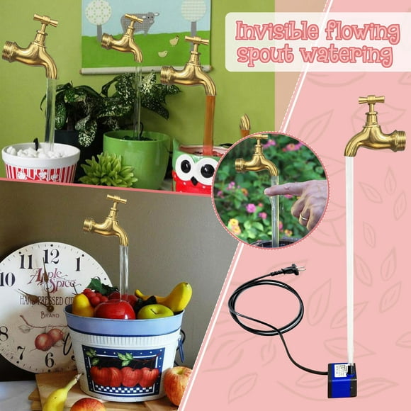 LPSSTORE Ameublement pour la Maison Arrosoir Invisible à Eau Courante - Décoration de Fontaine