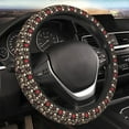 thumbnail image 5 of Susaid rock record Skull Print Elastic Car Steering Wheel Cover, 15 Inches Breathable Vehicle Steer Wheel Protector, Universal for SUV, Truck, 5 of 6