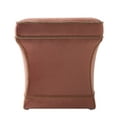 thumbnail image 3 of Savannah Traditional Pedestal Ottoman, Orange, 3 of 6