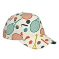 thumbnail image 3 of Uemuo Racket and Tennis Ball Pattern Baseball Cap Golf Dad Hat Adjustable Original Classic Low Profile Cotton Hat Unconstructed Plain Cap Men Women, 3 of 9