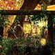thumbnail image 3 of Paquete de 2 luces solares con enchufe para tierra de exterior, luces solares de tarro de masón, para jardín, Patio, terraza, pasarela, jardín, decoración de fiesta, regalos, 3 of 5