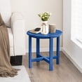 thumbnail image 4 of Gymax 2 Pcs Table d'Appoint Adirondack de Patio 18 Pieds' Résistant aux Intempéries HDPE Jardin Bleu Marine, 4 of 10