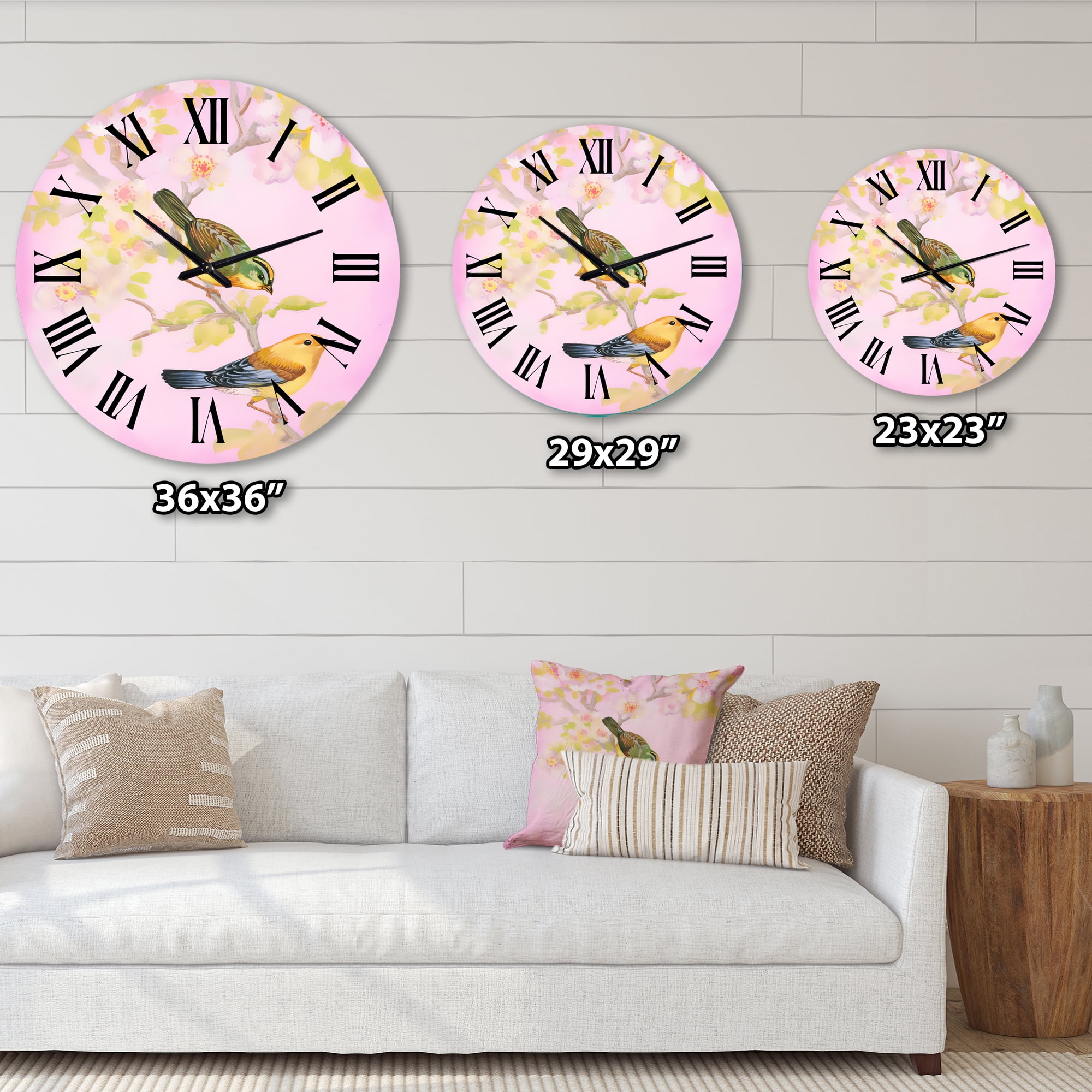 Designart 1 in Quartz Traditional Wall Clock