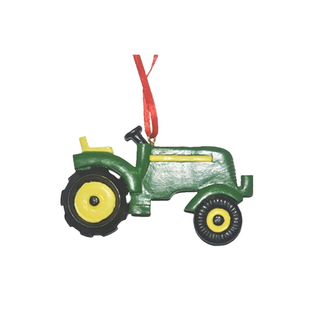 Festive Garden Christmas Tree OrnamentCraft Resin Pendant Tractor Whimsical Hangs for Seasonal Display