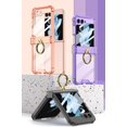 thumbnail image 2 of case for Samsung Z Flip 5 Case with Hinge Protection, Galaxy Z Flip 5 Clear Airbag Case with Ring Stand Built-in Screen Protector Protective Cover for Samsung Galaxy Z Flip 5, Crystal, 2 of 12