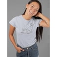 thumbnail image 2 of Dog And Cat In Line Art T-Shirt Women -Image by Shutterstock, Female Large, 2 of 4