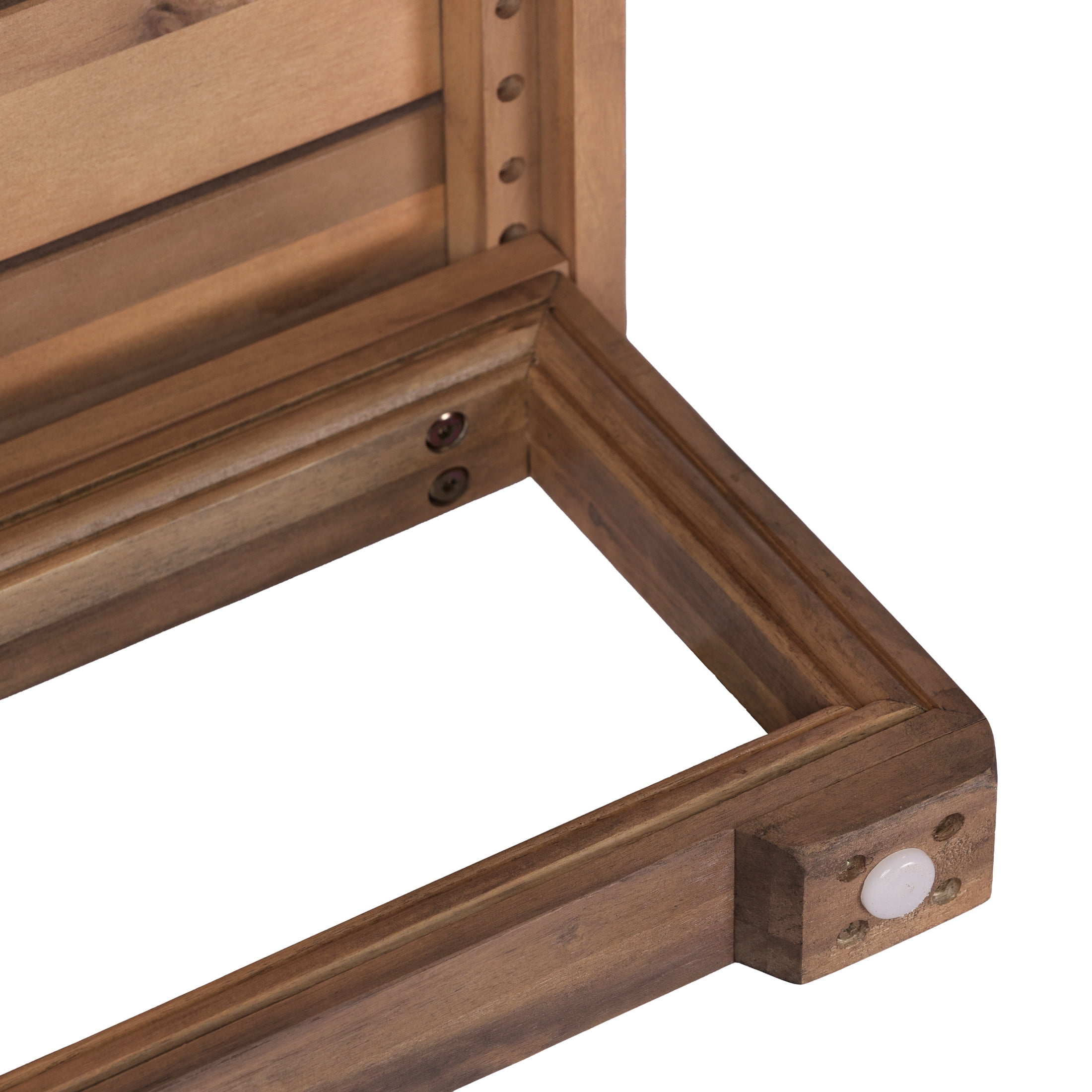 Christopher Knight Home 25.6" Rustic Outdoor Patio Acacia Wood Slatted Coffee Table, Brown Wash