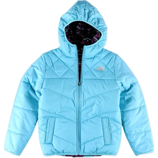The North Face Girls Reversible Perrito Parka Coat, Azul, S (8) The North Face Anorak