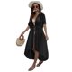 thumbnail image 2 of Traje de Baño de una Pieza Tipo Cárdigan para Mujer, de y Lunares Transparentes para Playa. Negro Talla Única, 2 of 8