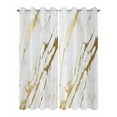 thumbnail image 2 of nqOlkjepod Outdoor Curtains for Patio Waterproof, White Gold Modern Outdoor Privacy Panels Grommet, Abstract Vintage Marble Geometric Blackout Outside Curtains for Porch/Cabana 54"x108", 2 Panels, 2 of 8