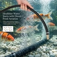 thumbnail image 2 of OrangeFerry Black 3/8-INCH PVC Heavy Duty Rubber Water Hose and Garden Hose, 100 FT Flexible Water Hose with 4 Hose Clamps for Pond, 2 of 9