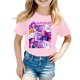 thumbnail image 1 of Moonsky Camisetas pop Hunt-ers de manga corta, jersey con estampado HUNTR/X, camisetas de verano, camisetas casuales holgadas para niñas, ropa gráfica Rosa 130, 1 of 3